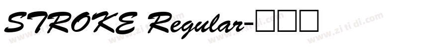 STROKE Regular字体转换